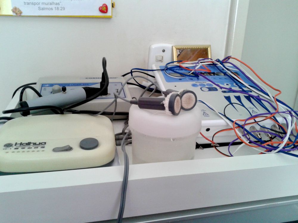 Aparelhos:Laser,Eletroacupuntura